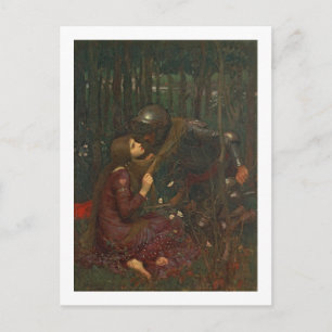 La Belle Dame Sans Merci, 1893 (olja på arbetsyta) Vykort
