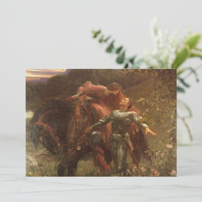 La Belle Dame sans Merci av Frank Dicksee Bröllop Inbjudningar (Stående Fram)