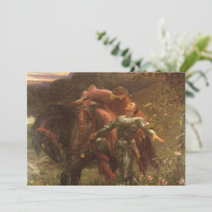La Belle Dame sans Merci av Frank Dicksee Bröllop Inbjudningar