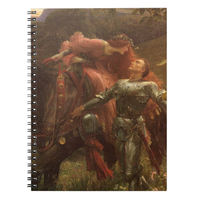 La Belle Dame sans Merci av Herr Frank Dicksee Anteckningsbok (Framsidan)