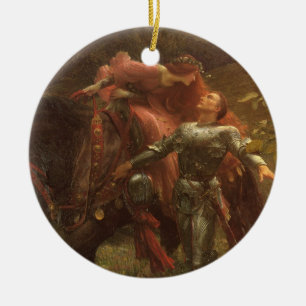 La Belle Dame sans Merci av Herr Frank Dicksee Julgransprydnad Keramik