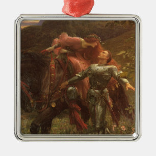 La Belle Dame sans Merci av Herr Frank Dicksee Julgransprydnad Metall