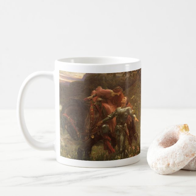 La Belle Dame sans Merci av Herr Frank Dicksee Kaffemugg (Med munk)