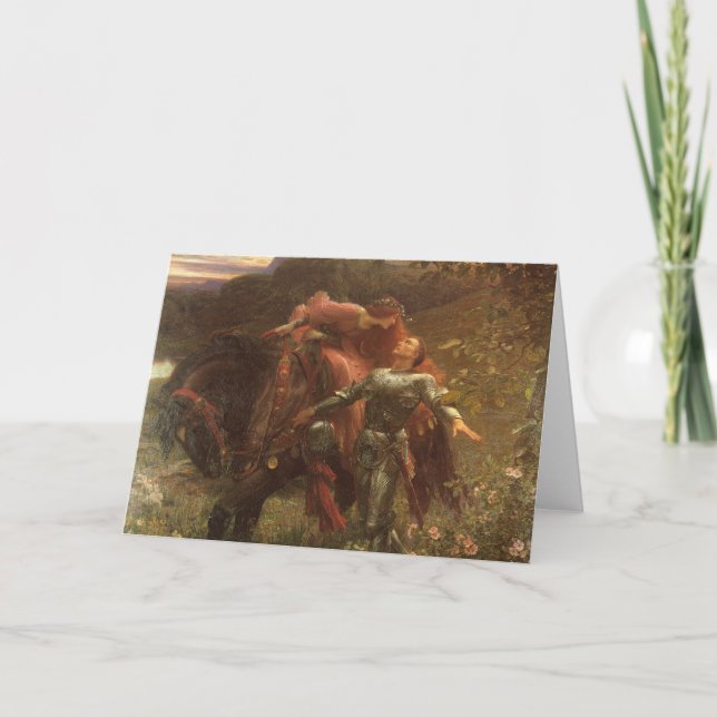 La Belle Dame sans Merci av Herr Frank Dicksee Kort (Framsida)