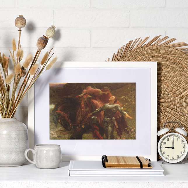 La Belle Dame sans Merci av Herr Frank Dicksee Poster (Skapare uppladdad)