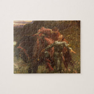 La Belle Dame sans Merci av Herr Frank Dicksee Pussel