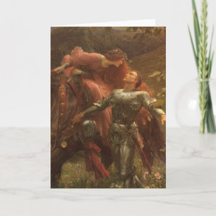 La Belle Dame sans Merci av Herr Frank Dicksee Tack Kort