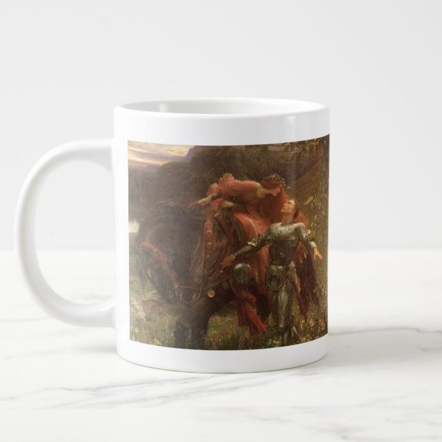 La Belle Dame sans Merci av Sir Frank Dicksee Jumbo Mugg (Vänster)