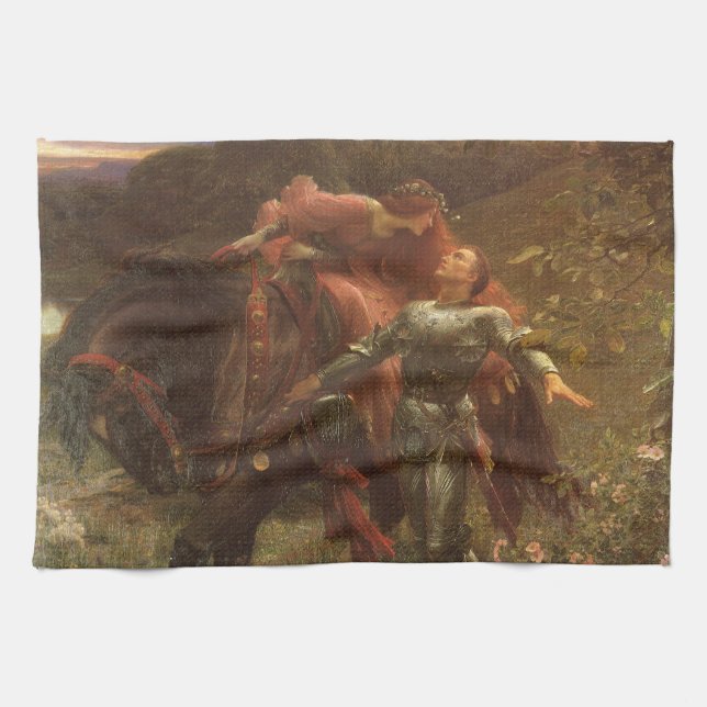 La Belle Dame sans Merci av Sir Frank Dicksee Kökshandduk (Horisontell)
