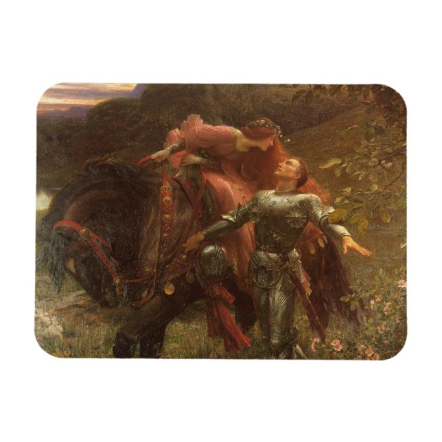 La Belle Dame sans Merci av Sir Frank Dicksee Magnet (Horisontell)