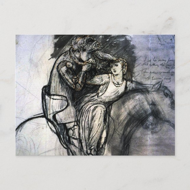 La Belle Dame sans Merci Vykort (Framsida)