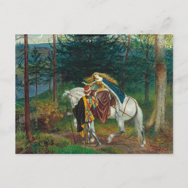 La Belle Dame Sans Merci | Walter Crane Vykort (Framsida)