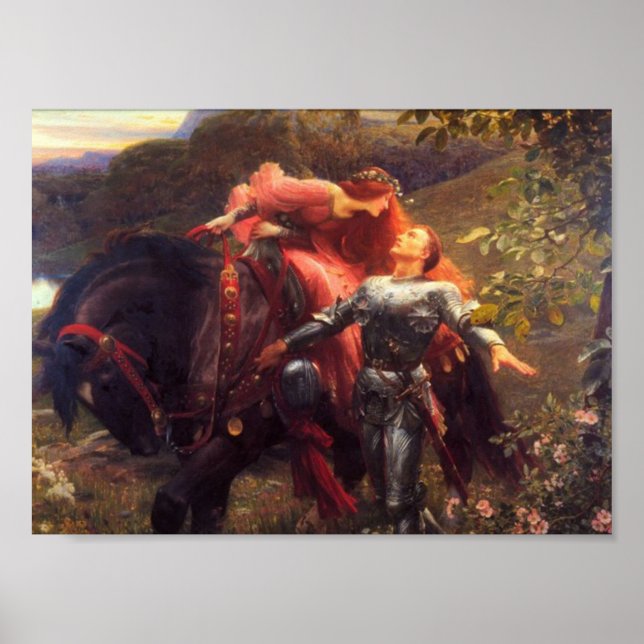 La Belle Damme Sans Merci print Poster (Framsidan)