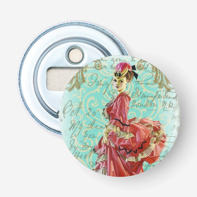 La Belle Epoque - Button Bottle-öppnare Flasköppnare (Framsidan)