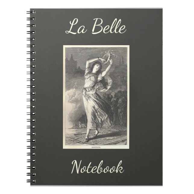 La Belle Esmeralda Spiral fotoportbok Anteckningsbok (Framsidan)