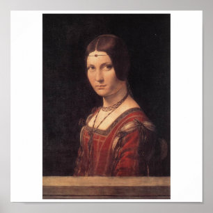 La Belle Ferronniere av Leonardo Da Vinci Poster
