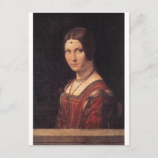 La Belle Ferronniere av Leonardo Da Vinci Vykort
