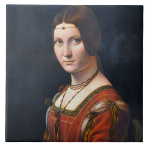 La Belle Ferronniere Kakelplatta