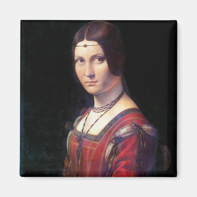 La Belle Ferronniere, Leonardo da Vinci Magnet (Framsidan)