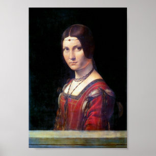La Belle Ferronniere, Leonardo da Vinci Poster