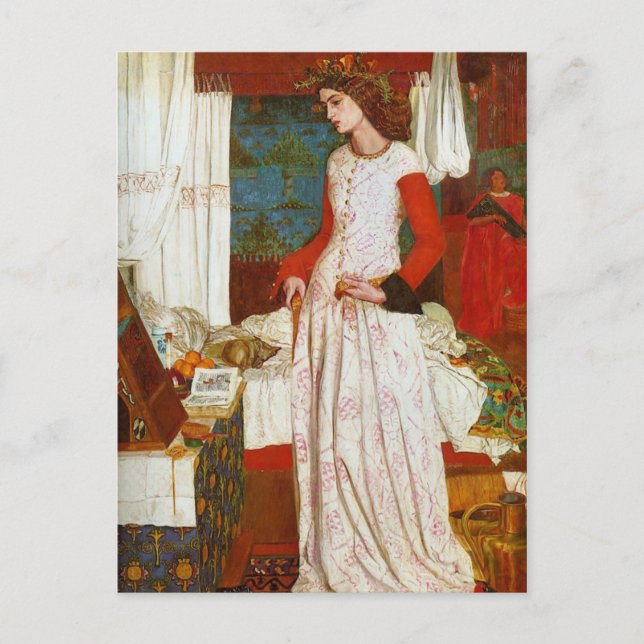 La Belle Iseult | Queen Guenevere, William Morris Vykort (Framsida)