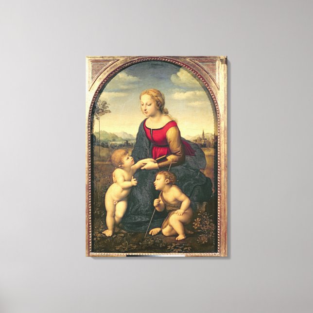 La Belle Jardiniere, 1507 Canvastryck (Framsida)