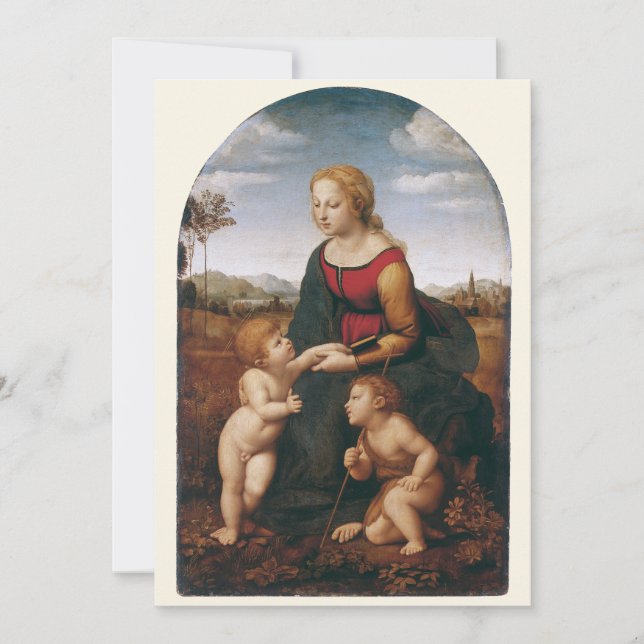 La Belle Jardinière av Rapahel Inbjudningar (Framsida)