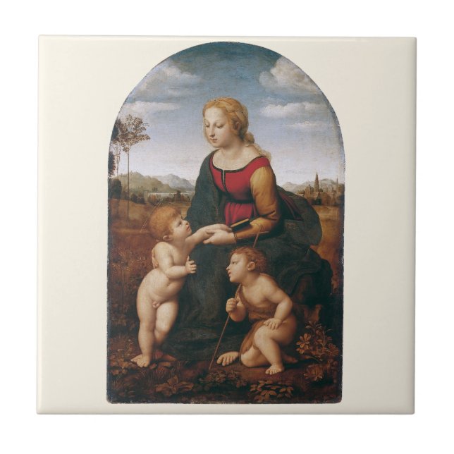 La Belle Jardinière av Rapahel Kakelplatta (Framsidan)