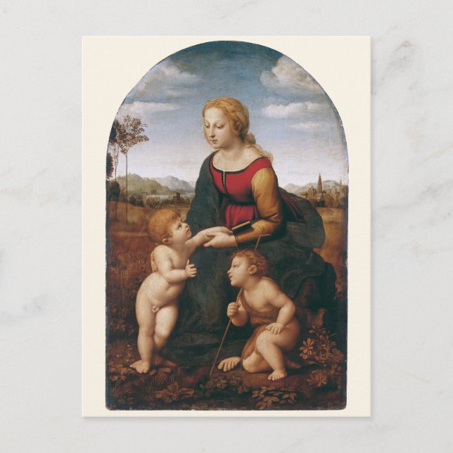 La Belle Jardinière av Rapahel Vykort (Framsida)