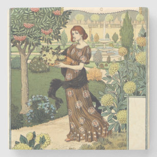 La Belle Jardiniere - Septembre - Eugene Grasset Stenunderlägg