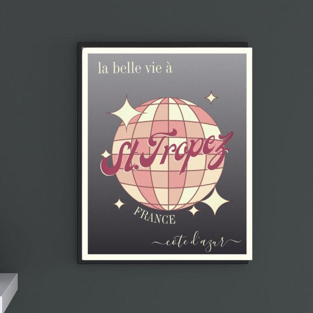 La belle vie à Saint Tropez-murens dekanter poster (Skapare uppladdad)