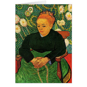 La Berceuse (Augustine Roulin) av Vincent van Gogh Hälsningskort