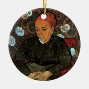 La Berceuse (Augustine Roulin) av Vincent van Gogh Julgransprydnad Keramik