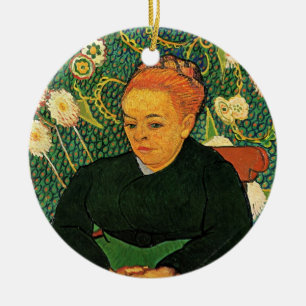 La Berceuse (Augustine Roulin) av Vincent van Gogh Julgransprydnad Keramik
