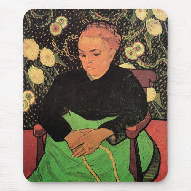 La Berceuse (Augustine Roulin) av Vincent van Gogh Musmatta (Framsidan)