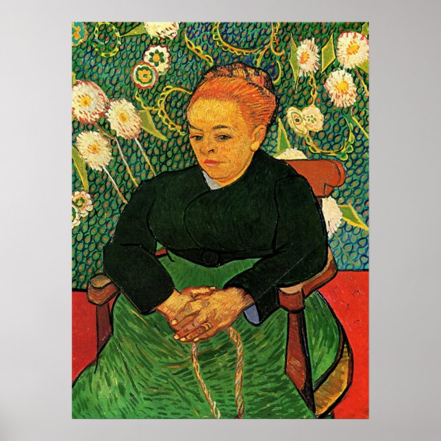 La Berceuse (Augustine Roulin) av Vincent van Gogh Poster (Framsidan)