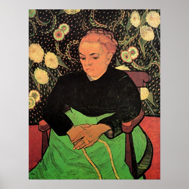 La Berceuse (Augustine Roulin) av Vincent van Gogh Poster (Framsidan)