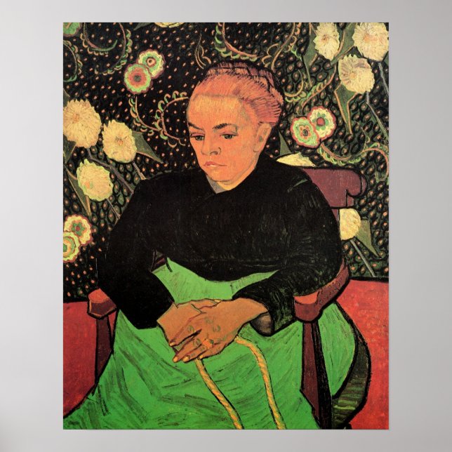 La Berceuse (Augustine Roulin) av Vincent van Gogh Poster (Framsidan)