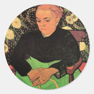La Berceuse (Augustine Roulin) av Vincent van Gogh Runt Klistermärke