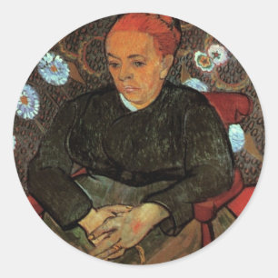 La Berceuse (Augustine Roulin) av Vincent van Gogh Runt Klistermärke