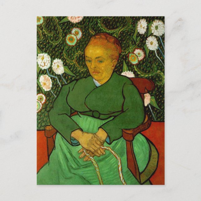 La Berceuse (Augustine Roulin), Vincent van Gogh Vykort (Framsida)