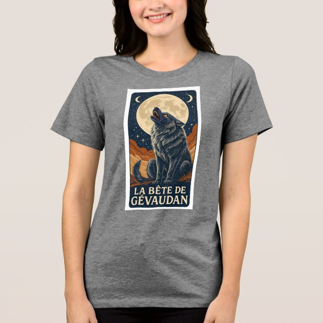 LA BETE DE GEVAUDANT-T-shirt T Shirt (Framsida)
