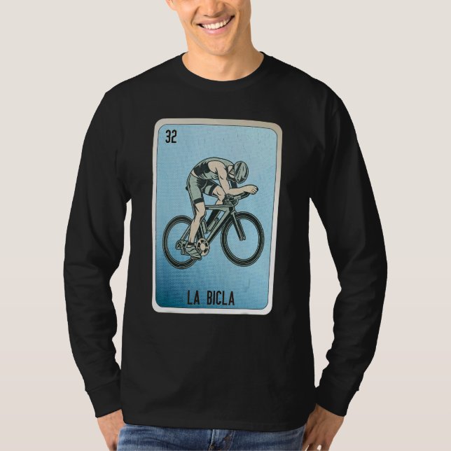 La Bicla Mexican Slang Lottery Bingo Cards T Shirt (Framsida)