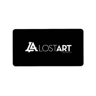 LA Black Labels Adressetikett