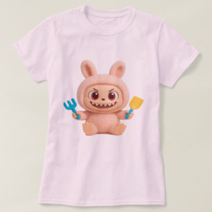 La Bobo – Söt Busig Kanin Karaktär T-Shirt
