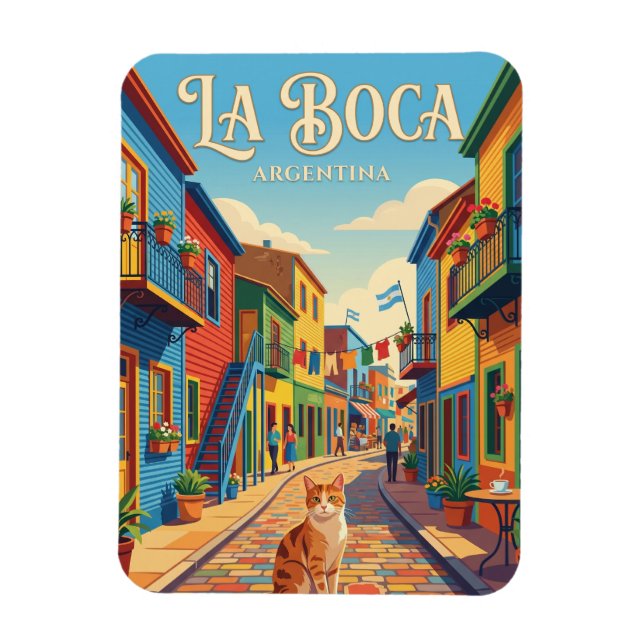 La Boca, Buenos Aires Argentina Magnet (Vertikal)