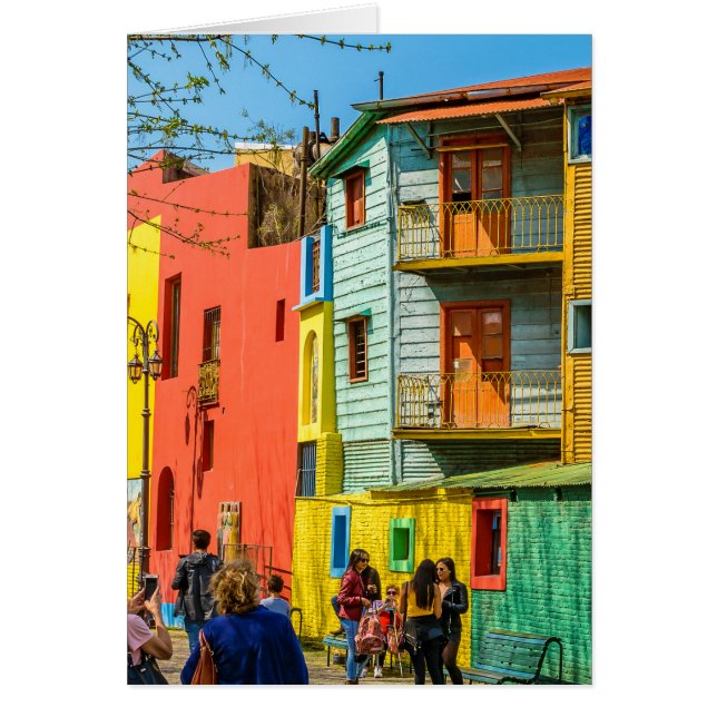 La Boca, Buenos Aires, Argentina OBS Kort (Framsidan)