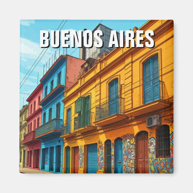La Boca Buenos Aires Argentinas resa Magnet (Framsidan)