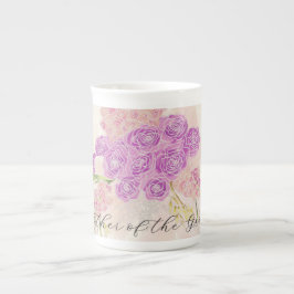 La Boca Golden blush bow bouquet Mother of Groom Benporslin Mugg