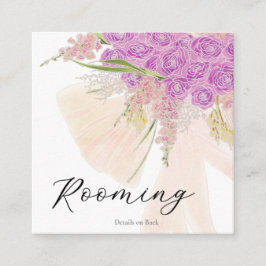 La Boca Rosa Genomskinlig båge Bouquet Rum Tilläggskort